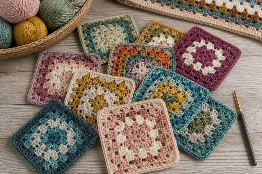 1001 modèles de carrés au crochet gratuits pour tous vos projets créatifs